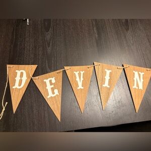 Rustic Brown Party Banner